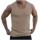 thumbnail image 2 of pstuiky Camisetas sin mangas, Camiseta deportiva informal ajustada a rayas de color liso con cuello redondo y sin mangas para hombre Tops elegantes para mujer xxxl, 2 of 3