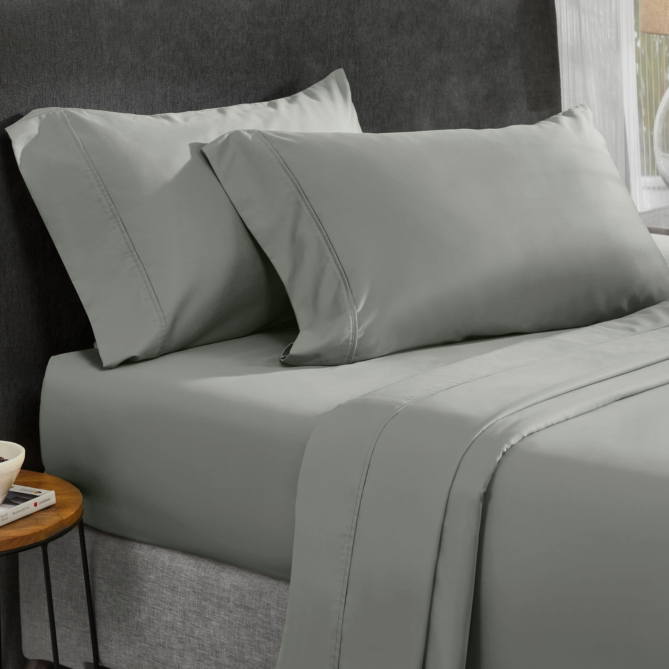Details about   Casual Living Campus Microfiber California King Sheet Set in Light Grey 