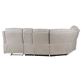 thumbnail image 2 of ACME Olwen Power Motion Sectional Sofa, Mocha Nubuck, 2 of 11
