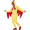 thumbnail image 1 of Men's Chicken Costume, Yellow Poultry Halloween Jumpsuit, 1 of 5