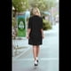 thumbnail image 5 of Vestido Recto Casual con Cuello en V Negro XL, 5 of 10