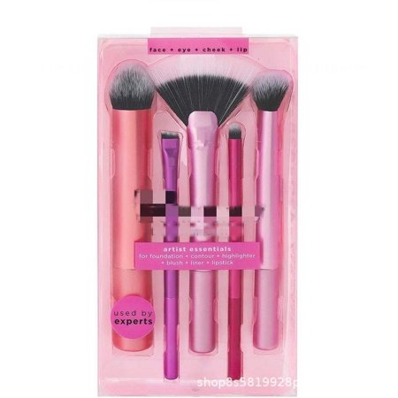 Everyday Eye Essentials Makeup Brush Kit, Eye Makeup Looks for Gel Eye Liner, Flat Eye, and Eye Lash Brush, 8 Piece Set