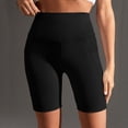 thumbnail image 5 of IWRICH Women's Biker Shorts with Pockets High Waist Yoga Shorts Running Gym Workout Leggings Black L, 5 of 5