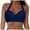 Dark Blue, variant on wamacs Women's Bikini Swimsuit Front Cross Lace Up Bathing Suit Top Only Bra Padded Swimsuit Tops (Red,S)