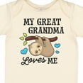 thumbnail image 4 of Inktastic My Great Grandma Loves Me with Sloth and Hearts Boys or Girls Baby Bodysuit, 4 of 5