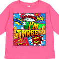 thumbnail image 4 of Inktastic I'm Three Comic Book Boys or Girls Long Sleeve Toddler T-Shirt, 4 of 5