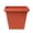 Red, variant on Faux Ceramic Plastic Flower Pot Thickened Square Planter With Base Tray For Succulents Blue 7.8 Inch