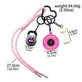 thumbnail image 2 of YANONELRY 3PCS/set Dumbbell Kettle Barbell Plates Braided Rope Keychain - Fashion Silicone Dumbbell for Gym Lovers - For Healthy Fitness Women Bag Gift, 2 of 5