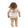 thumbnail image 2 of EIMELI Baby Girl One-Piece Swimsuit Striped Ice Cream Printed Swimwear, 2 of 6