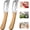 upgrade 2PCS, variant on Vegetable Peeler with Wooden Handle,3-in-1 Stainless Steel Wide Blade Multi Functional Kitchen Tool with Scallion Shredder and Bottle Opener
