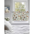 thumbnail image 3 of Green Spring Floral 2 Panel Kitchen Curtains for Small Windows, Summer Botanical Vintage Birds Bathroom Tier Curtain, Short Window Treatment for Bedroom/Living Room 55"x36", 3 of 6