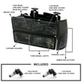 thumbnail image 3 of Spec-D Tuning Smoke Headlights + Bumper Lights + Corner Lamps Compatible with 1994-1998 Chevy C10 Pickup C/K 1500 2500 3500 Tahoe Suburban, Left + Right Pair Headlamps Assembly, 3 of 6