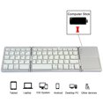 thumbnail image 4 of SHARE SUNSHINE Bluetooth Wireless Keyboard Foldable Rechargeable with Mouse Touchpad(White), 4 of 6