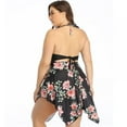 thumbnail image 4 of Maillot de Bain Tankini 2 Pcs à Fleurs pour Femmes Grande Taille 2X-6X, 4 of 6