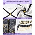 thumbnail image 3 of G*'irls Anime Pop Singer Costume Set - Sparkle Jacket Crop Top Shorts Outfit with Purple Braid Wig Halloween Cosplay Birthday Party Ages 4-12 Apparel Accessories, 3 of 9