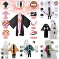 thumbnail image 2 of Anime Demon Slayer: Kimetsu No Yaiba Tanjirou Kamado Nezuko Cosplay niños Kimono uniforme Cosplay peluca Setskids 150cm y Demon Slayer Gao Jinjia LED, 2 of 2