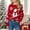Red, variant on DuoJiaJ Kids Cartoon Snowman Pullover Sweater For Boys And Girls Soft Knit Sweater For Autumn And Winter Cozy Crewneck Design For Ages 1 6 5-6 Years