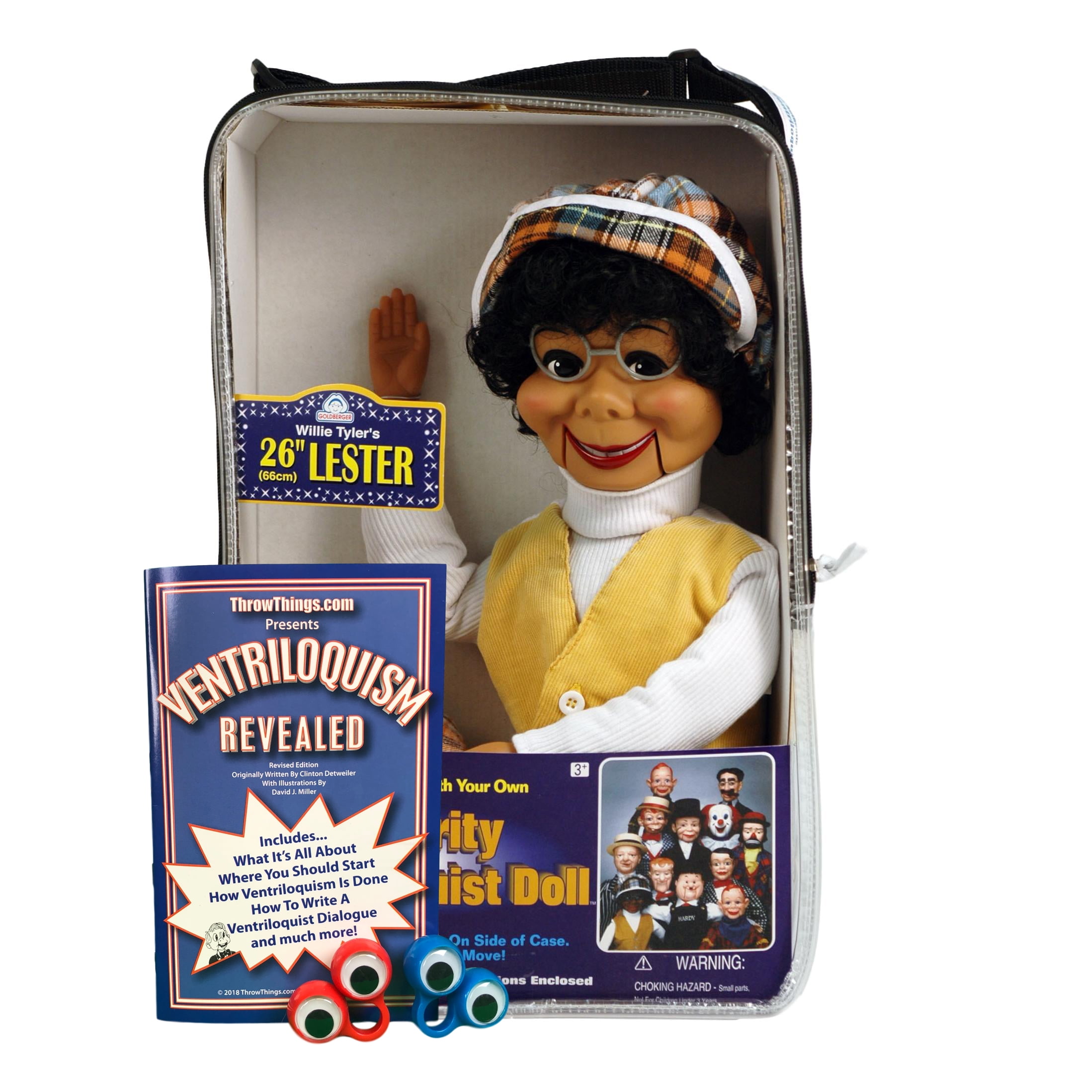 Lester Ventriloquist Dummy Doll New! Bonus Bundle 