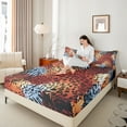 thumbnail image 4 of Castle Fairy Abstract Animal Print 4Pcs Bed Sheets for Teen Women Men,Graffiti Splash King Sheets,Fashion Modern Super Cozy Sheet Set,Microfiber Bedroom Decor, 4 of 7