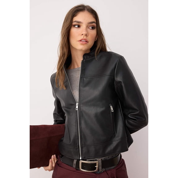TRENDYOLMİLLA Women's Black Plain Long Fitted Winter Jackets