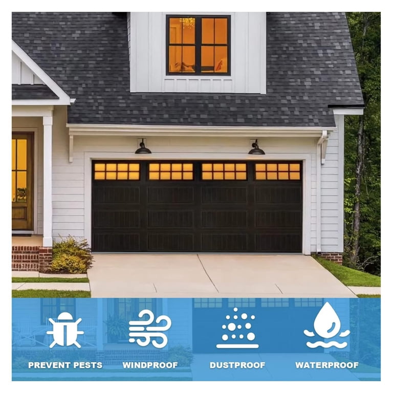 P-Bulb Bottom Weather Seal - Fits Overhead Door Models (16'4), Gray - Easy Install Weatherstrip
