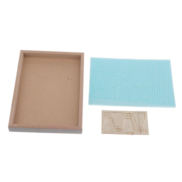 MERIGLARE Base de Char Blindé DIY Route de Briques Européennes Ensemble Miniatures