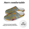 thumbnail image 6 of Wukai Gnomes With Pumpkins Print Women's Indoor Bedroom Slipper Slip On Shoes, Unisex House Shoes with Anti-Skid Sole for Men, Gift for Women Men-39/40, 6 of 7
