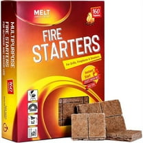 Melt Candle Company Waterproof Charcoal Fire Starters (160 Count)