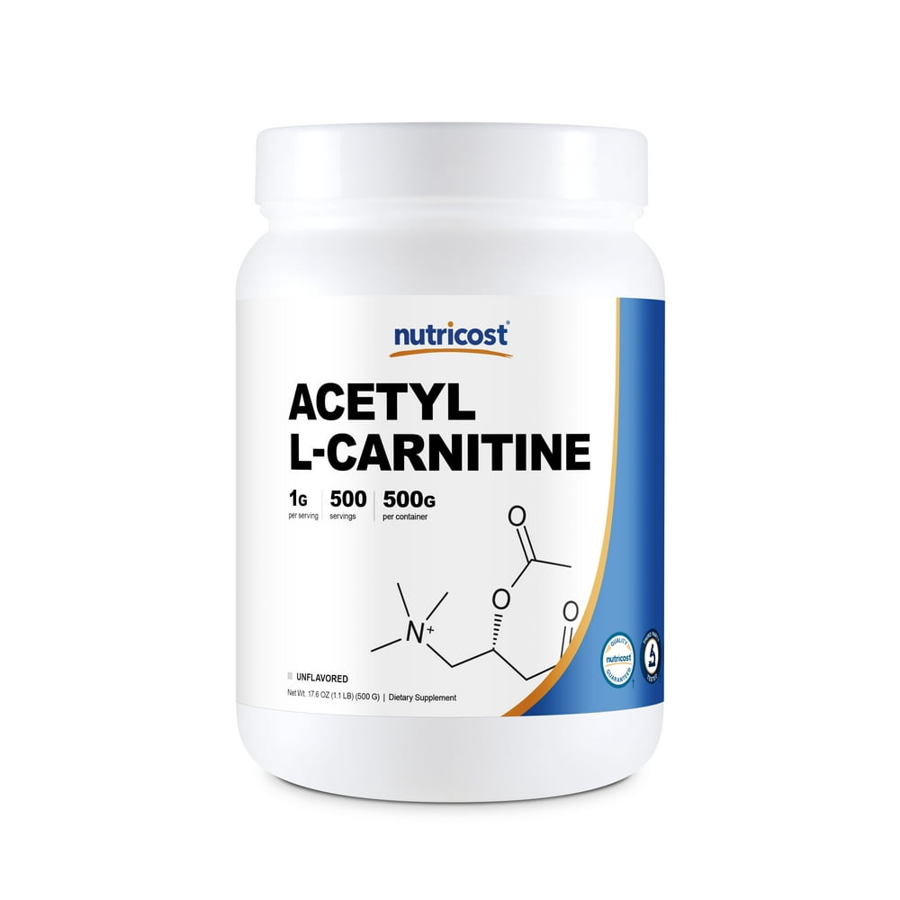 Nutricost Acetyl LCarnitine (ALCAR) 500 Grams 1000mg Per Serving