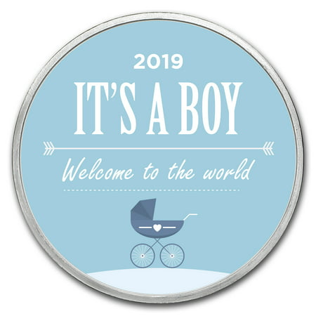 1 oz Silver Colorized Round - APMEX (2019 Baby Boy (Best Baby Strollers 2019)