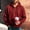#127-Red, variant on Men Striped Half Zip Hooded Sweatshirt Fleece Lined Kangaroo Pocket Long Sleeve Casual Pullover Hoodie For Fall Winter Gray S Gift