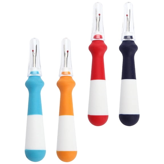 LOLIPPYY 4-Pack Heavy Duty Seam Set with Ergonomic Grip, Assorted Colors Thread Cutter Sewing Tools for Home and Craft Use