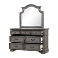 thumbnail image 5 of Grace Traditional Style Tufted King 5 Pc Bedroom Set Made with Wood in Gray, 5 of 22