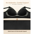 thumbnail image 5 of Cassie Liz Wireless Bra for Women Comfortable No Underwire Jelly Deep V Bras Seamless Soft Everyday Bras, 5 of 7