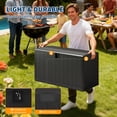 thumbnail image 4 of TROPOW 130 Gal Resin Deck Box, Waterproof Lockable Outdoor Storage Box, Versatile Outside Container for Package Parcels, Patio Furniture Cushions, Garden Tools & Pool Accessories, 4 of 9
