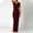Wine, variant on Sentmoon Corset Dress for Women Stylish Sleeveless Women's Casual Dresses Spaghetti Strap Solid Color Crew Neck Plus Size Maxi Dress Summer for Lounge at Home L