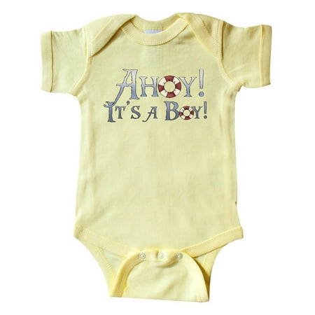 

Inktastic Ahoy It s a Boy Gift Baby Boy Bodysuit