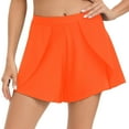 thumbnail image 2 of Womens Swim Bottoms Skirt Under $10 Orange Loose High Waist Swim Trunks Slit Swimsuit Swimming Trunks, 2 of 7
