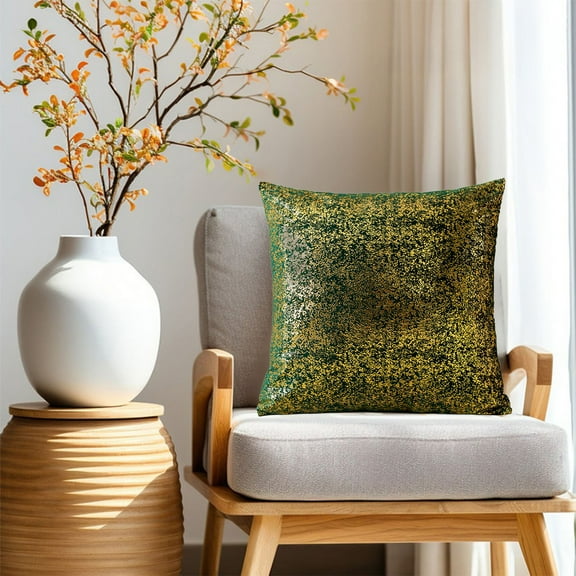 Velvet Snowflake Pillow Cover, Flocked Decorative Cushion Case, 45x45cm Square Throw Pillow Cover, Luxury Sofa & Bedroom Accent Pillow, Washable Home Decor