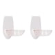thumbnail image 4 of Soporte para vino de ducha, plástico transparente, Simple, compacto, fácil montaje, soporte para copa de vino para bañera y baño, 2 uds., 4 of 12