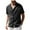 Black, variant on Mens Button Down Shirt Young Mens Shirts Short Sleeve T Shirts for Men N T Shirt down Button Crotch Plain Men with Pockets Long Neck Printed Tee Male Summer Casual Top Embroidery Edge Solid Black 2XL