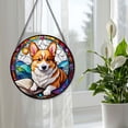 thumbnail image 5 of 89Bloom Corgi Window Hanging Stained Glass, Corgi Book Suncatchers for Windows Stained Glass, Dog Stained Glass Suncatcher, 5 of 8