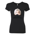 thumbnail image 2 of Wild Bobby, Hip Marilyn Monroe Portrait Classic Beauty Pose, Famous People, Women Slim Fit Junior Tee, Black, Small, 2 of 4