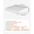 thumbnail image 5 of KFFKFF Aluminum Awning 48 x 42 in, Sturdy Window and Door Canopy, Lightweight and Durable Aluminum Exterior Cover for Rain, Snow, Sun Protection on Entrances, Windows, Patios, Porches, 5 of 9