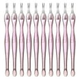 thumbnail image 6 of FACEGA 10pcs Stainless Steel Nail Cuticle Trimmer Remover Cuticle Pusher Nail Cleaner Double Head Dead Skin Cuticle Knife Removal Fork Manicure Tool for Women Nail Kits, 6 of 7