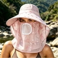 thumbnail image 5 of ROHUUQUE Women Boonie Hats UV Protection Full Face & Neck Cover Breathable Floral Ice Silk Tea-Picking Sun Hat for Outdoor Hot Pink, 5 of 5