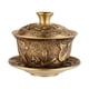 thumbnail image 3 of Juego de tazas de té y café de latón con tapa, vaso para beber, juego de taza de té y platillo, taza para beber y platillo para bebidas, restaurantes,, 3 of 8