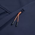 thumbnail image 4 of Tqyyweavej Men's Softshell Jacket Waterproof Windproof Fleece Lined Windbreaker Insulated Solid Color Hooded Rain Coat with Multi Zip Pockets, 4 of 10