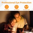 thumbnail image 3 of Reading Lamp with Clip, 7 LED Rechargeable, 3 Dimmable Lighting Modes, Eye Protection, 360 Flexible Brightness, in Amber, with USB Cable, for Book and, 3 of 5