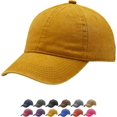 thumbnail image 1 of Gorras de béisbol ajustables de algodón lavado vintage para hombres y mujeres, sombrero retro clásico liso de perfil bajo sin estructura Kuyhfg Bienvenido a Kuyhfg, 1 of 5